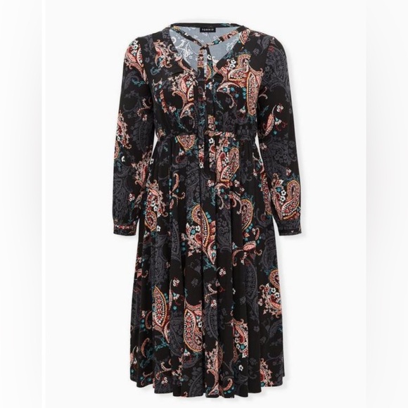 torrid Dresses & Skirts - Torrid Sz. 2 (2X/18-20) Midi Challis Skater Dress